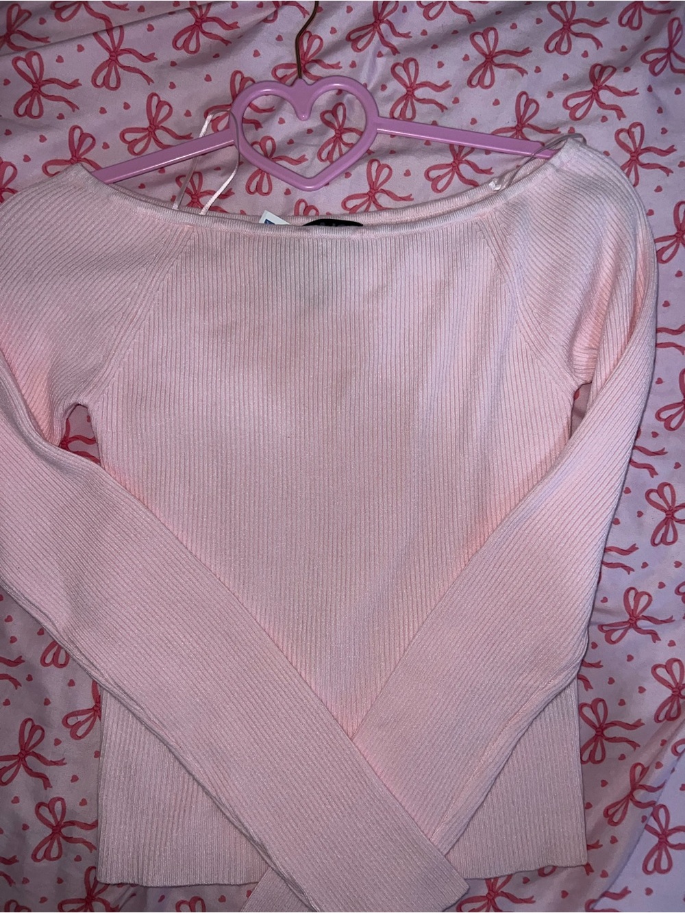 NWT Light pink knit sweater